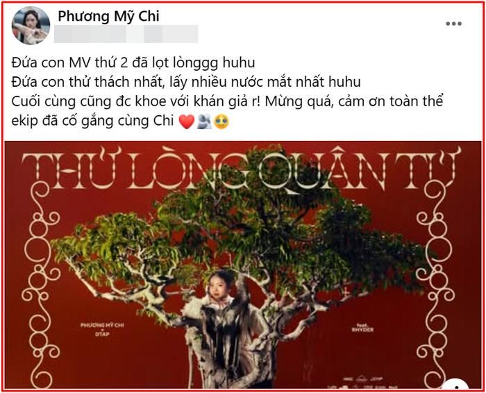 Phương Mỹ Chi gọi đây là "đứa con MV thứ 2" và tiết lộ sản phẩm cũng là dự án khiến cô "thử thách" và rơi nhiều nước mắt nhất trong quá trình thực hiện.