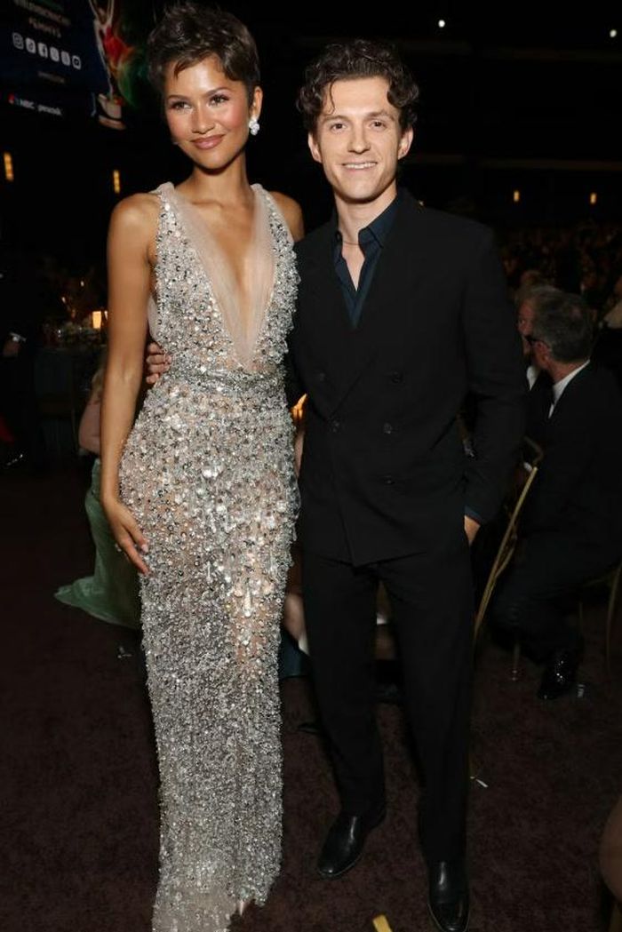 Zendaya sánh đôi cùng Tom Holland. Ảnh: Getty Images