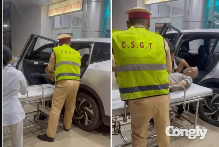 Bệnh nhân được đưa đến bệnh viện kịp thời để cấp cứu.