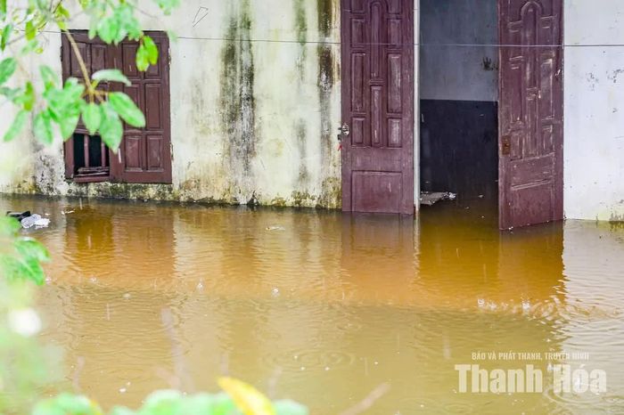 Thôn Hà Lâm hiện có khoảng 100 hộ dân bị ngập. Nước lũ không chỉ ảnh hưởng đến đời sống sinh hoạt mà còn gây thiệt hại đối với sản xuất nông nghiệp và thủy sản của người dân.