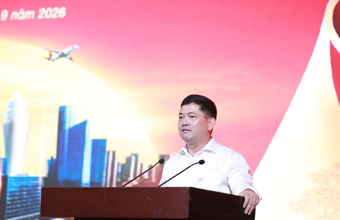 Đồng chí Nguyễn Hồng Thái phát biểu tại buổi Lễ tổng duyệt.