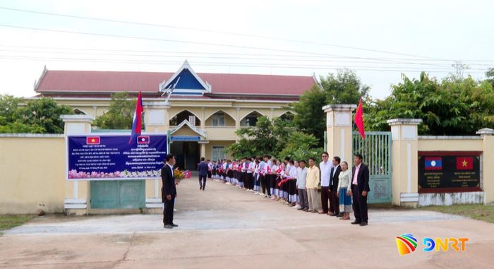 Trung tâm tiếng Việt tỉnh Sê Kông được thành phố Đà Nẵng hỗ trợ xây dựng từ năm 2018. Ảnh: HOÀN VŨ - VĂN HÙNG