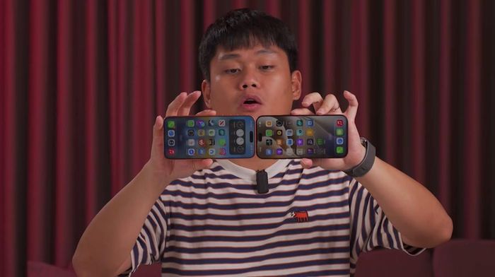 Dynamic Island trên iPhone 18 Pro Max nhỏ hơn gần 1 nửa so với dòng tiền nhiệm. Ảnh: Ngô Đức Duy.