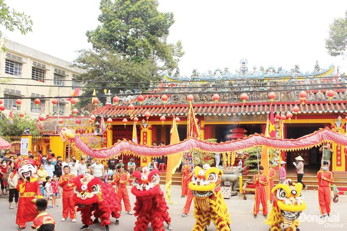 Lễ hội Kỳ yên tại di tích đình Tân Lân, phường Trấn Biên. Ảnh: My Ny