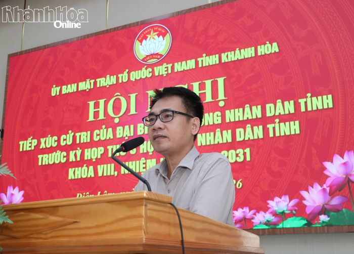 Lãnh đạo Sở Tài chính giải trình một số kiến nghị của cử tri.