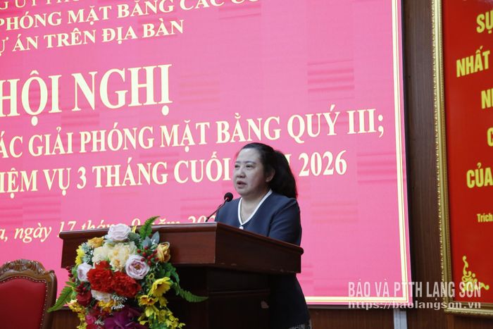 Lãnh đạo UBND phường Kỳ Lừa phát biểu tại hội nghị