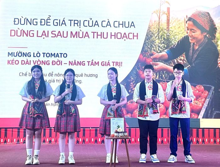 Các đội thi trực tiếp giới thiệu dự án, phản biện câu hỏi của ban giám khảo.