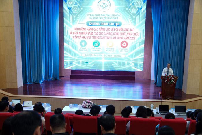 Sở Khoa học và Công nghệ Lâm Đồng tổ chức Hội nghị đào tạo, bồi dưỡng nâng cao năng lực về đổi mới sáng tạo và khởi nghiệp sáng tạo