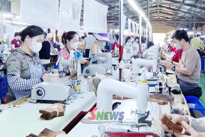 Xí nghiệp Giầy Ngọc Hà tạo việc làm thường xuyên cho hàng nghìn lao động địa phương.