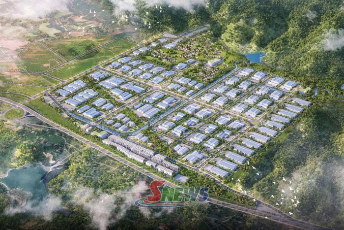 Phối cảnh Cụm công nghiệp Hoàng Văn Thụ.