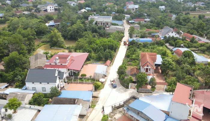 Hạ tầng giao thông ở xã Thành Công được đầu tư nâng cấp.