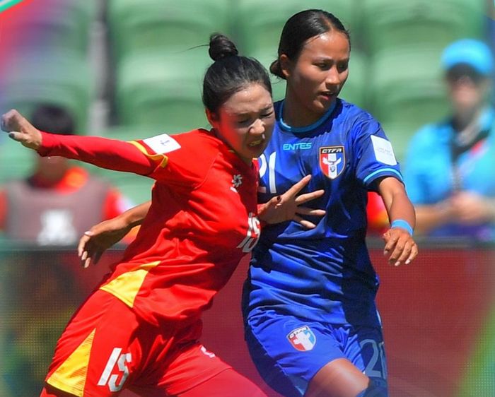 Tuyển nữ Việt Nam để thua Đài Bắc Trung Hoa trong trận ra quân ASIAD 20. (Ảnh: AFC).