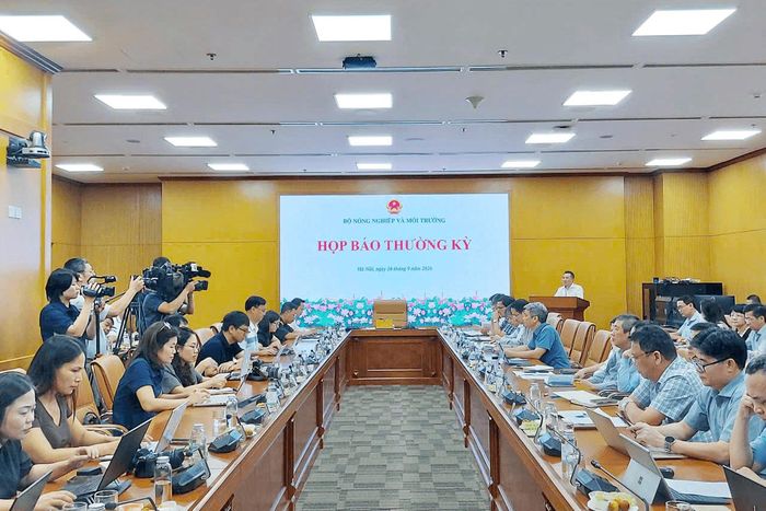 Toàn cảnh cuộc họp báo. Ảnh: Lam Ngọc