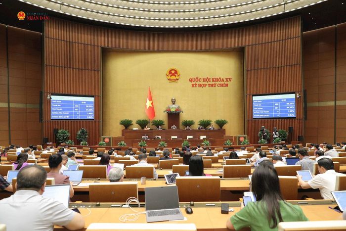 Quốc hội thông qua Luật Nhà giáo ngày 16/6/2025. Ảnh: Hồ Long