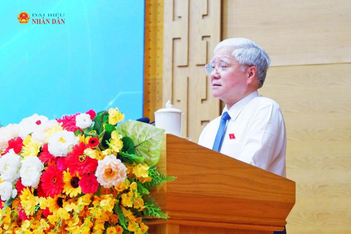 Phó Chủ tịch Thường trực Quốc hội Đỗ Văn Chiến phát biểu tại hội nghị