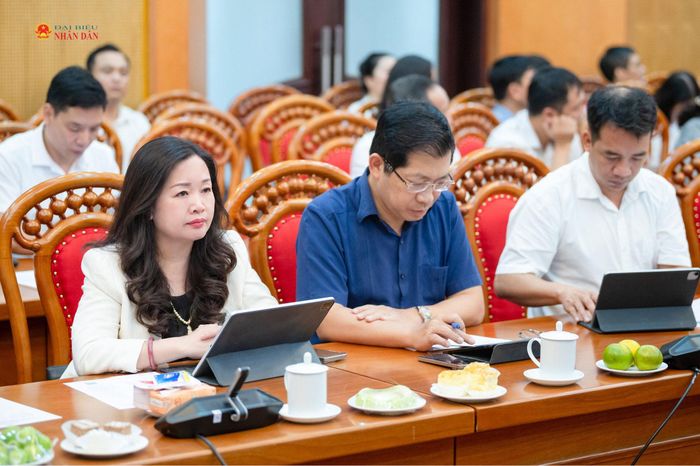 Các đại biểu dự cuộc làm việc. Ảnh: Phạm Thắng