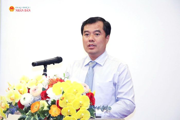 Phó Chủ nhiệm Văn phòng Quốc hội Nguyễn Mạnh Hùng phát biểu tại Lễ bế mạc diễn tập thực chiến bảo đảm an ninh mạng. Ảnh: Đắc Trường