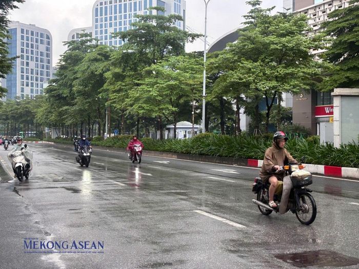 Dự báo nhiều nơi ở Bắc Bộ tiếp tục có mưa vừa, mưa to, cục bộ mưa rất to. Ảnh: Thu Trang/Mekong ASEAN