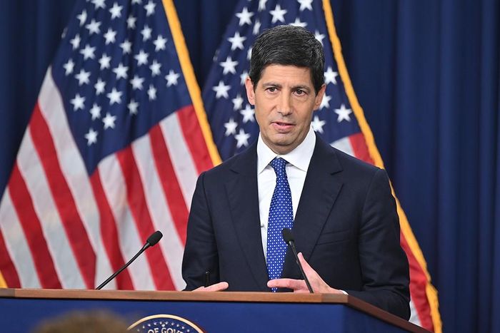Chủ tịch Fed Kevin Warsh trong buổi họp báo ngày 16/9 giờ địa phương. Ảnh: X/@federalreserve (tài khoản X của Cục Dự trữ Liên bang Mỹ)