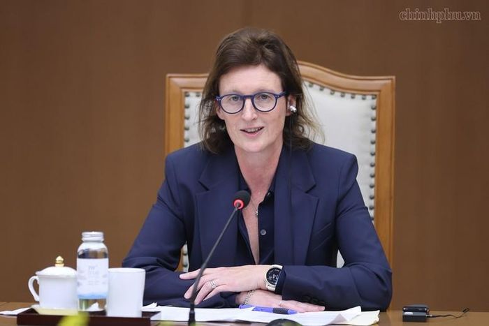  Bà Fiona Bassett - Tổng giám đốc điều hành Tổ chức FTSE Russell. Ảnh: VGP 