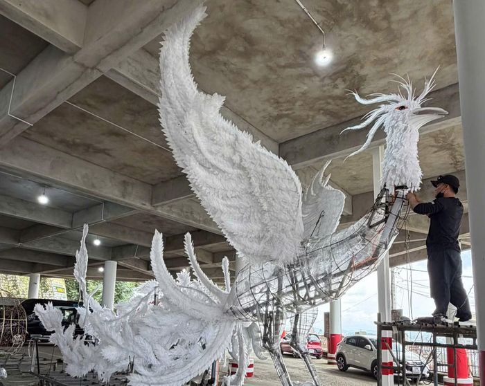Nhiều mô hình tham gia lễ hội "Rước đèn Trung thu" ở Đà Lạt được đầu tư rất công phu.