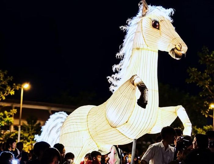 Linh vật ngựa tại xã Đức Trọng đã hoàn thiện.