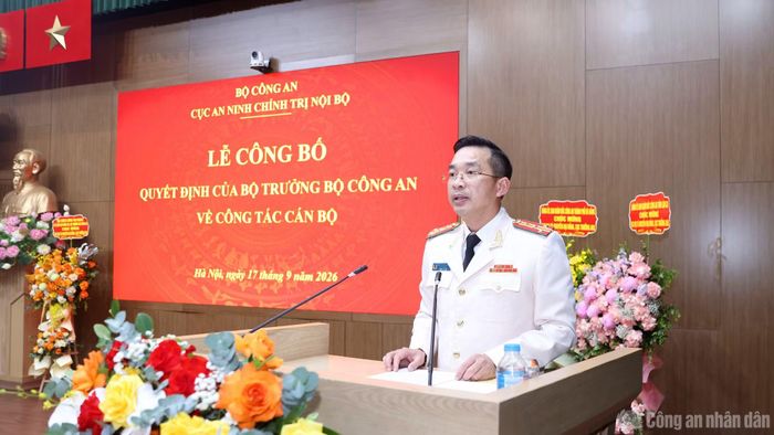 Đại tá Nguyễn Đại Đồng trân trọng cảm ơn Ban Thường vụ Đảng ủy Công an Trung ương, lãnh đạo Bộ Công an đã tin tưởng giao trọng trách mới.