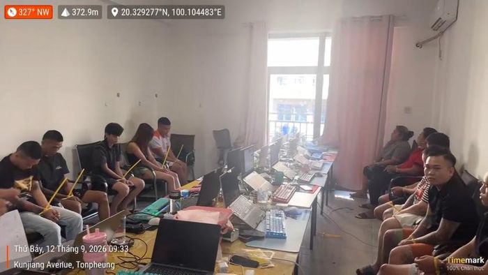 Hiện trường thời điểm Ban Chuyên án đột kích.