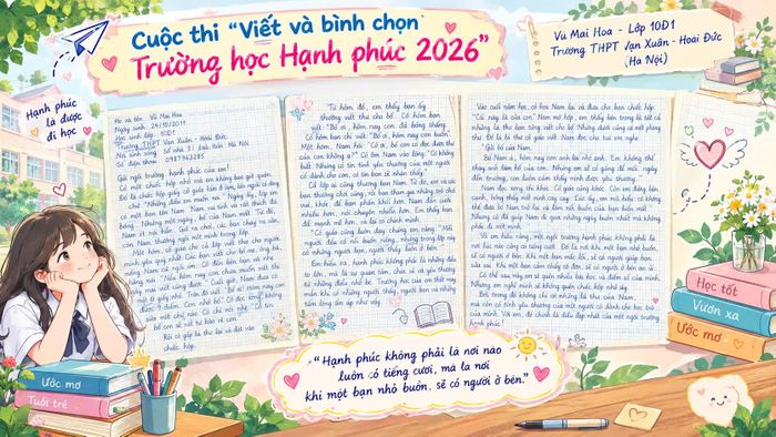 Bài thi "Giữ gìn sức khỏe - Nuôi dưỡng hạnh phúc" được đăng tải trên Diễn đàn trẻ em Việt Nam.