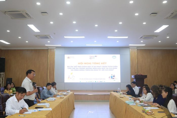 Hội nghị tổng kết dự án “Hỗ trợ chăm sóc vì sự phát triển toàn diện cho trẻ em trong những năm đầu đời tại gia đình và cộng đồng trên địa bàn TP. HCM, giai đoạn 2023-2026”.