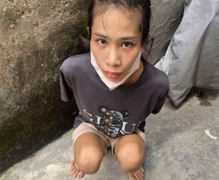 Đối tượng Trần Thu Hằng. Ảnh CA TP Hà Nội.