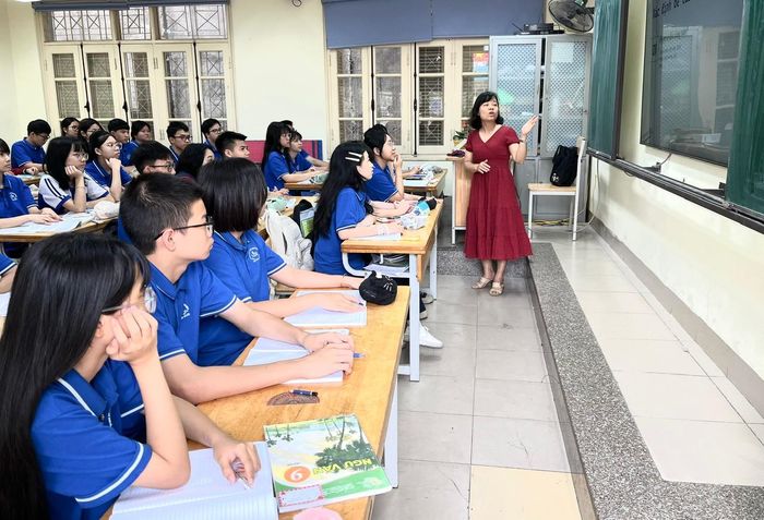Trường học chủ động điều chỉnh hình thức dạy học theo diễn biến thời tiết. Ảnh: Lê Nguyễn