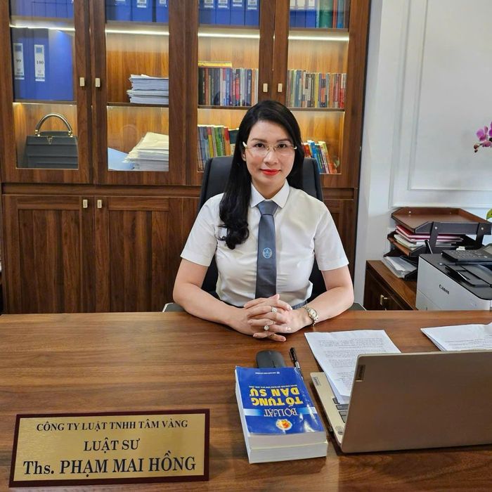 Luật sư Phạm Mai Hồng, Phó Giám đốc Công ty Luật TNHH Tâm Vàng. Ảnh: PV