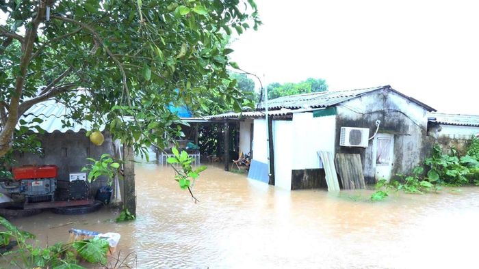 Xã Vân Đình đã di dời trên 100 hộ dân cùng đồ đạc, tài sản thiết yếu. Ảnh: Lại Tấn
