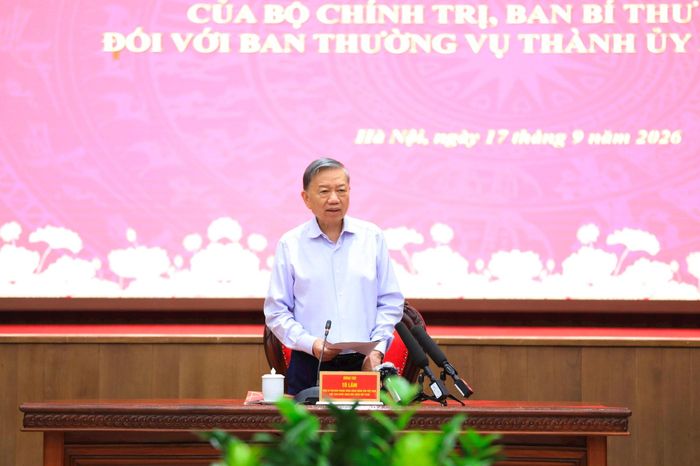 Tổng Bí thư, Chủ tịch nước Tô Lâm phát biểu kết luận hội nghị. Ảnh: Quang Thái
