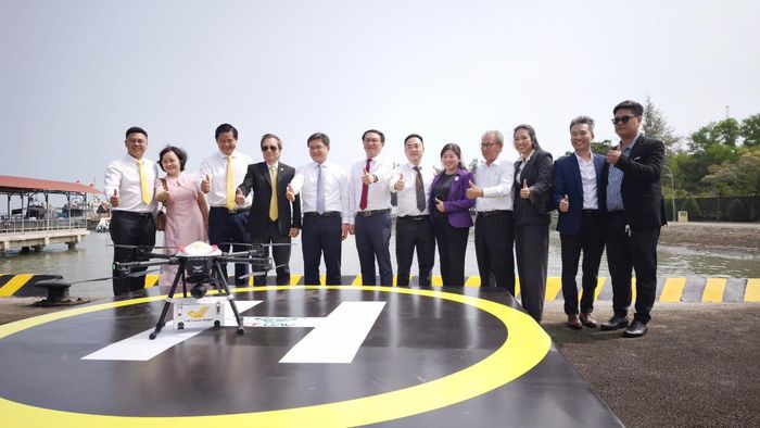 UAV của Công ty Cổ phần CT UAV trước chuyến bay giao hàng tháng 2-2026. Ảnh: Sở KHCN TP HCM