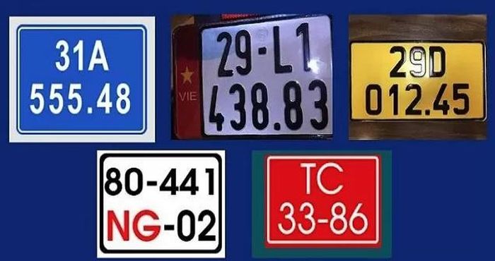 Màu biển số xe được quy định cụ thể theo Thông tư 79/2024/TT-BCA. Ảnh minh họa: TL