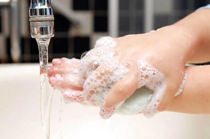 Vệ sinh cá nhân thường xuyên bằng xà phòng góp phần bảo vệ trước các bệnh truyền nhiễm. Ảnh TL