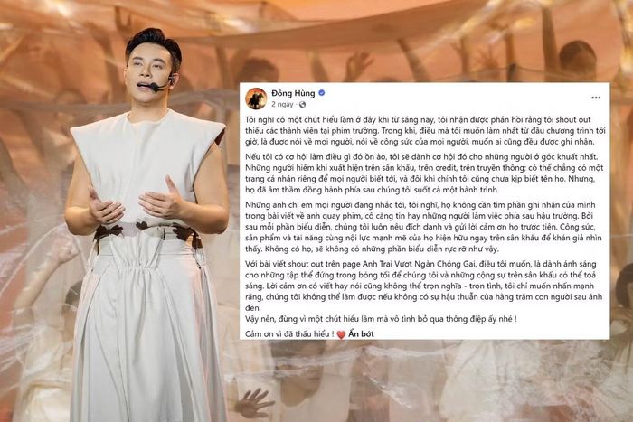 Anh Tài Đông Hùng lên tiếng sau ồn ào "lời cảm ơn".