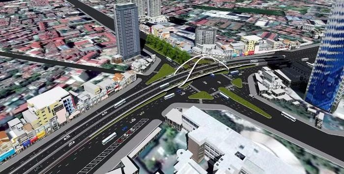 Phối cảnh cầu vượt nút giao La Thành-Nguyễn Chí Thanh trên Vành đai 1 đoạn Hoàng Cầu- Voi Phục