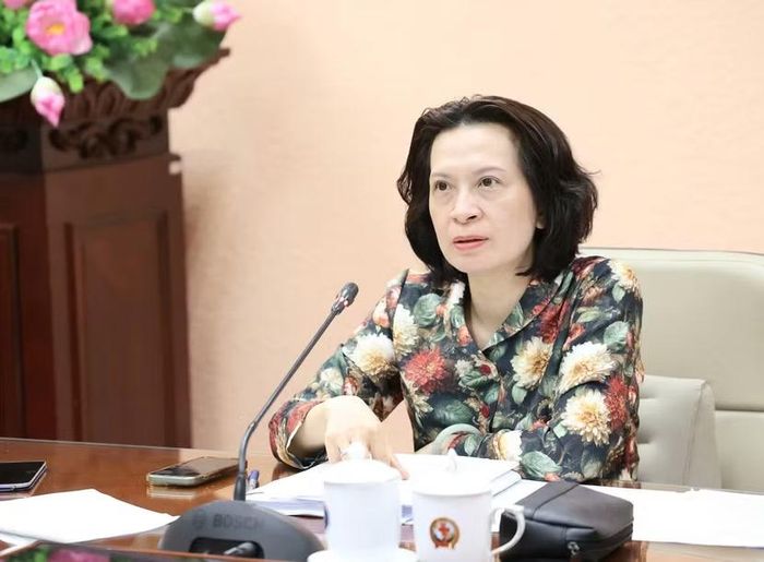 Thứ trưởng Bộ Y tế Nguyễn Thị Liên Hương phát biểu chỉ đạo. (Ảnh: MOH)