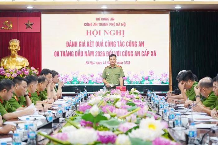Thiếu tướng Nguyễn Ngọc Quyền, Phó Bí thư Đảng ủy, Phó Giám đốc CATP chủ trì Hội nghị