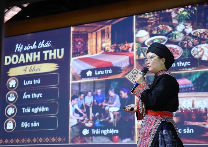 Thí sinh tham gia cuộc thi thuyết trình và trình chiếu video clip về dự án của mình. Ảnh: PV