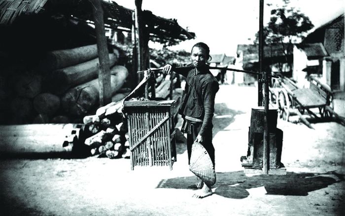 Phở gánh ở Hà Nội xưa. Ảnh tư liệu