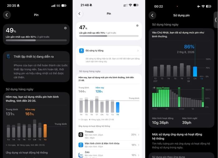  Người dùng chia sẻ pin giảm nhanh khi nâng cấp lên iOS 27. Ảnh: Threads.