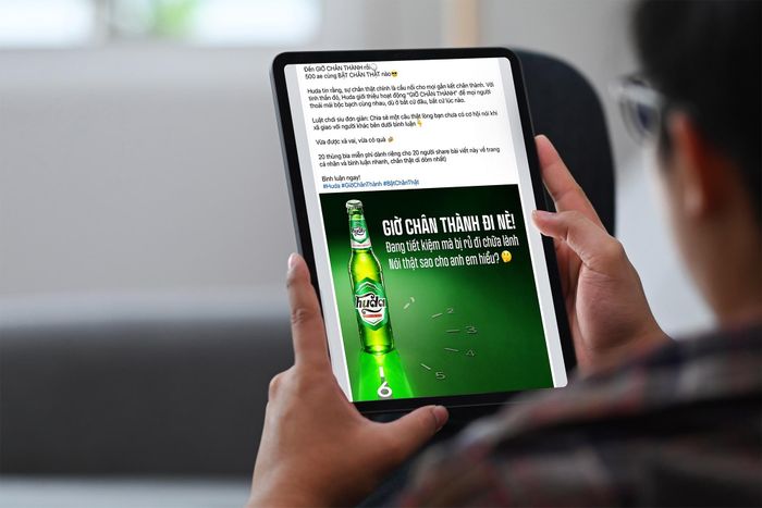  Lời kêu gọi “Giờ chân thành đi nè!” thu hút nhiều tương tác trên mạng xã hội. 