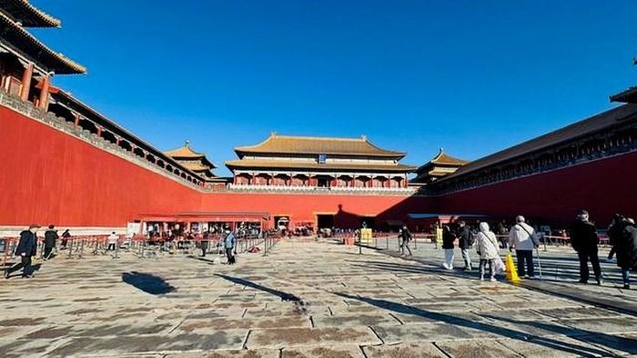 Tử Cấm Thành (hay Cố Cung) tại Bắc Kinh, Trung Quốc là quần thể cung điện hoàng gia lớn nhất thế giới được bảo tồn gần như nguyên vẹn. Ảnh: HỒNG GẤM