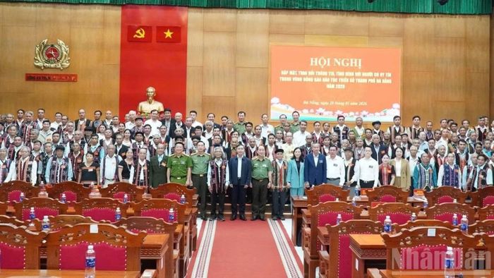 Thành phố Đà Nẵng tổ chức gặp mặt người có uy tín trong vùng đồng bào dân tộc thiểu số ngày 28/1/2026. (Ảnh: ANH ĐÀO)