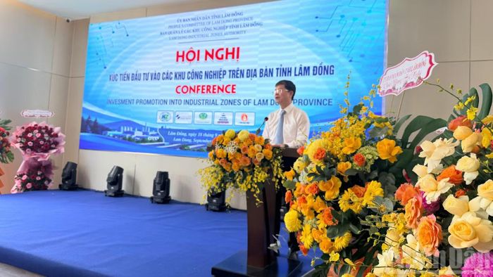 Ông Nguyễn Hồng Hải, Phó Chủ tịch Thường trực Ủy ban nhân dân tỉnh Lâm Đồng phát biểu.