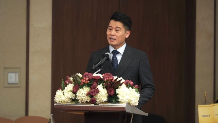 Ông Nguyễn Hoàng Long, Phó Tổng Giám đốc NAPAS phát biểu tại sự kiện. (Ảnh: Trang Quỳnh)